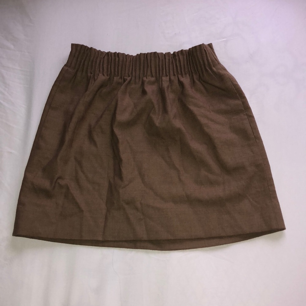khaki j. crew skirt